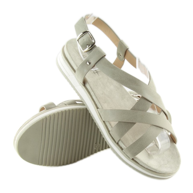 Sandali da donna grigi molto comodi 1499 Grey grigio 1