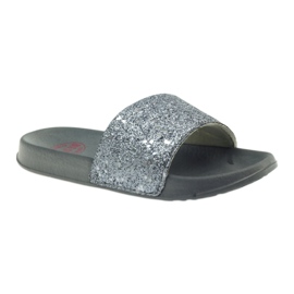 Ciabatte profilate Big Star glitter grigio 1