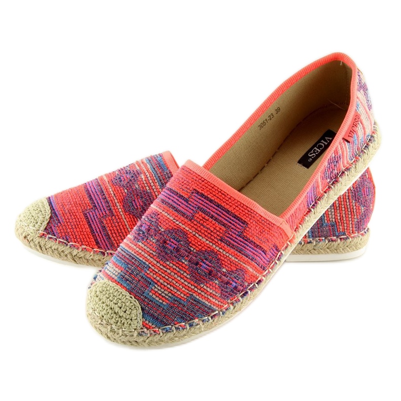Espadrillas da donna Fluo 3051 Fucsia arancia 2