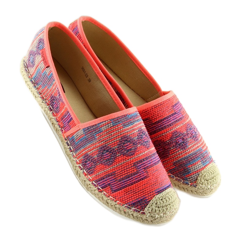 Espadrillas da donna Fluo 3051 Fucsia arancia 1