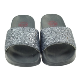 Ciabatte profilate Big Star glitter grigio 4