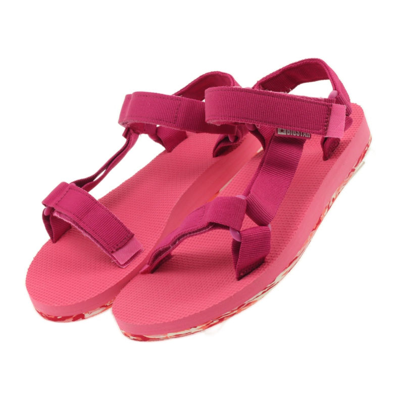 Sandali in schiuma da donna Big Star fucsia rosa 4