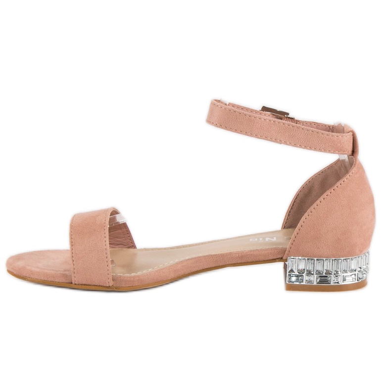 Nio Nio Sandali eleganti in camoscio rosa 2