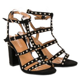 Bestelle Sandali neri sul post nero 1