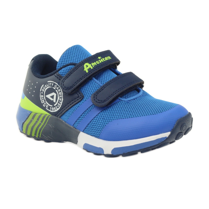 American Club Scarpe sportive americane ADI per bambini 16687 blu verde blu navy 1