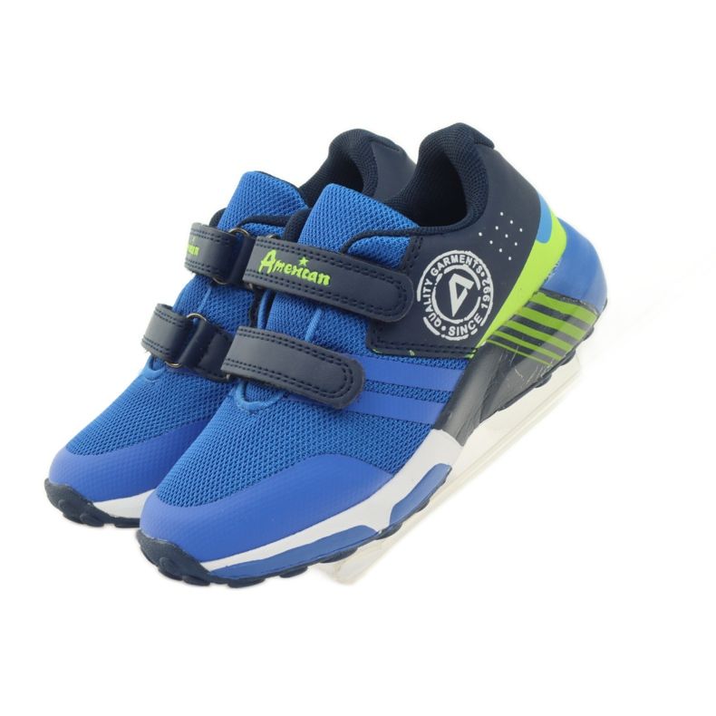 American Club Scarpe sportive americane ADI per bambini 16687 blu verde blu navy 4