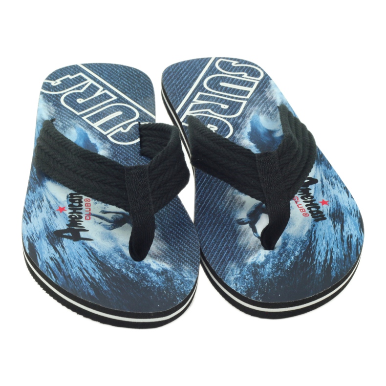 American Club Infradito da uomo americano SURF nero 3