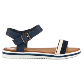 Top Shoes Sandali da donna alla marinara blu 1