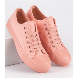 Sneakers Rosa Sulla Rilegatura 1