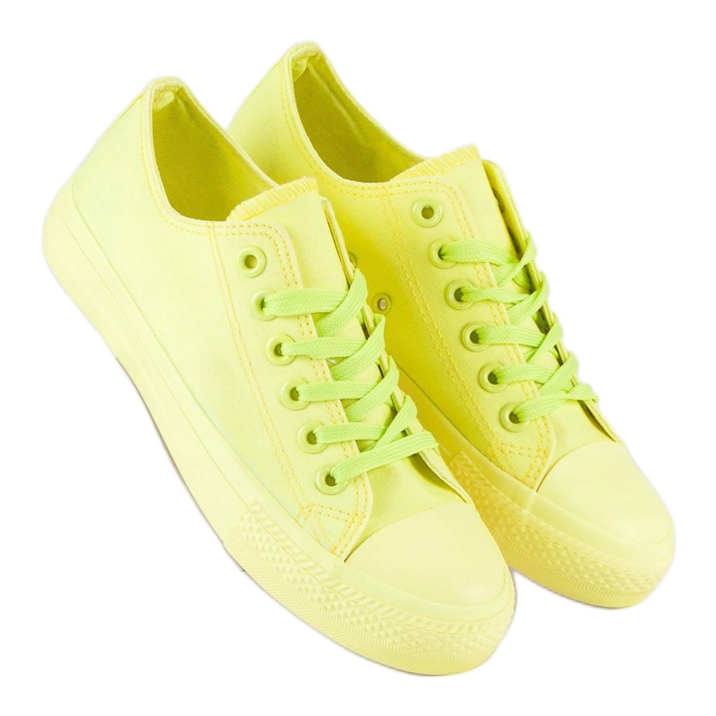 SHELOVET Sneakers Gialle Sulla Rilegatura giallo 1