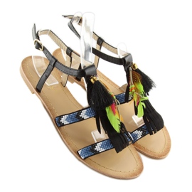 Sandali neri in stile Boho LQ-2662 neri nero 1