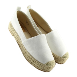Espadrillas da donna bianche BB10P bianche bianco 1