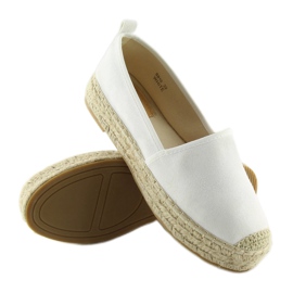 Espadrillas da donna bianche BB10P bianche bianca 2