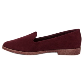 Signori in pelle scamosciata marrone rossiccio rosso 1
