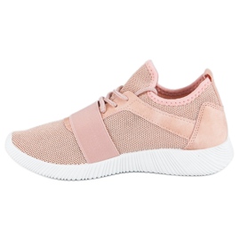 Scarpe sportive slip-on rosa 1