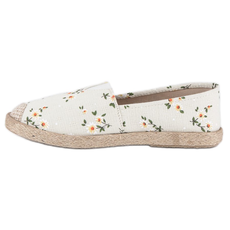 Vices Espadrillas con vizi floreali bianca 1