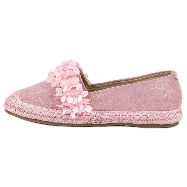 Vices Morse per espadrillas in camoscio rosa 1