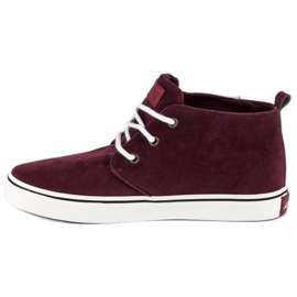 Andy Z Sneakers alla caviglia in camoscio rosso 1