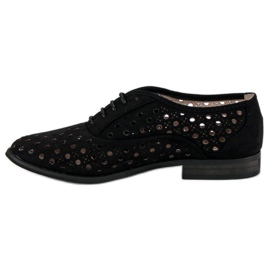 Corina Scarpe traforate con rilegatura nero 1