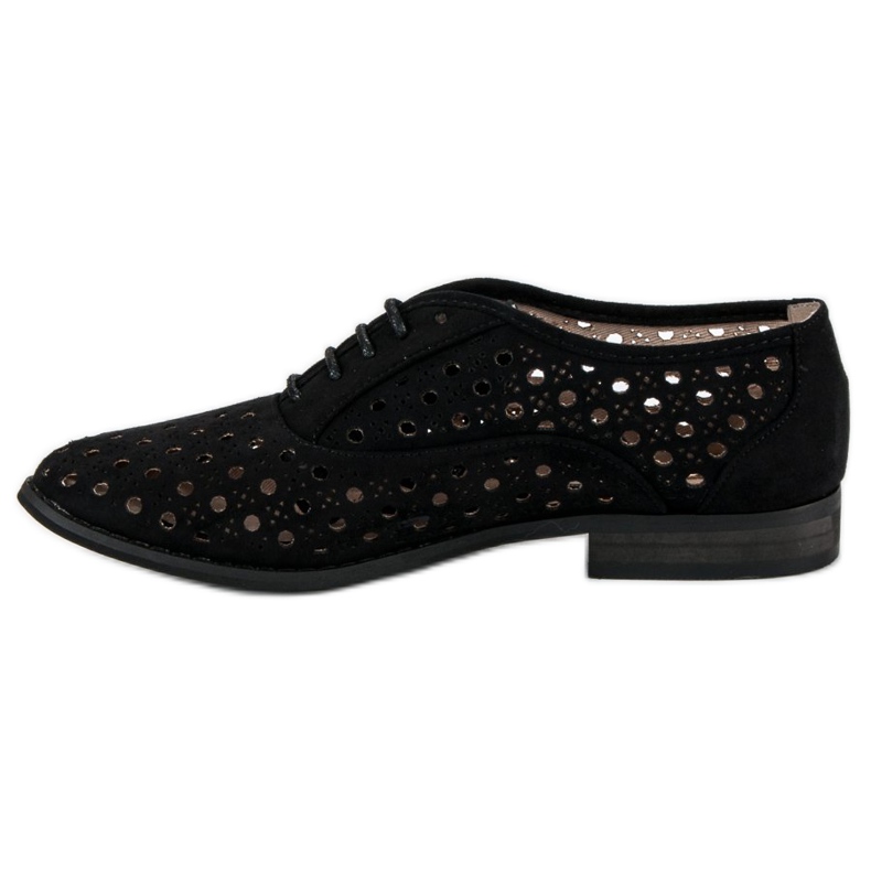 Corina Scarpe traforate con rilegatura nero 1