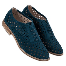 Corina Scarpe traforate con rilegatura blu 1