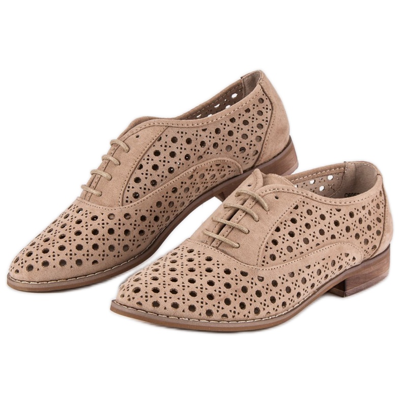 Corina Scarpe traforate con rilegatura grigio 2