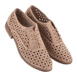 Corina Scarpe traforate con rilegatura grigio 1