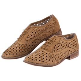 Corina Scarpe traforate con rilegatura marrone 2