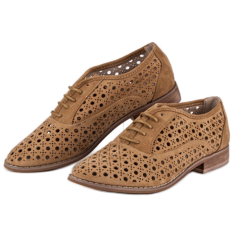 Corina Scarpe traforate con rilegatura marrone 2