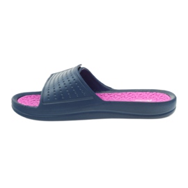 American Club Ciabatte da acqua blu navy americane rosa 3