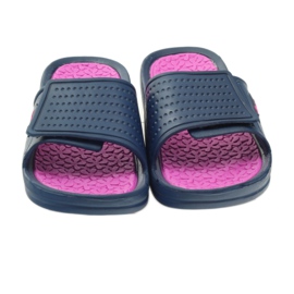 American Club Ciabatte da acqua blu navy americane rosa 4