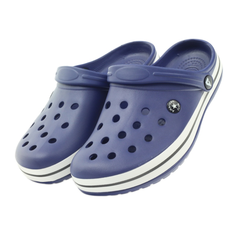 American Club Sandali con zoccoli Crocs blu navy 4