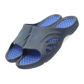 American Club Ciabatte da piscina in schiuma da uomo americane blu navy 4