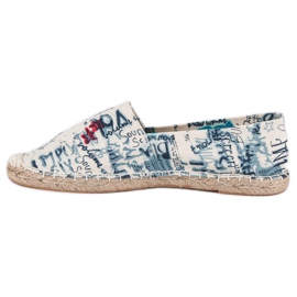 McKey Espadrillas alla moda bianca blu blu navy 1