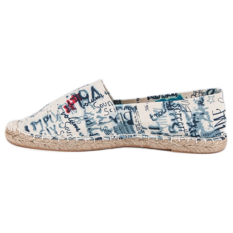 McKey Espadrillas alla moda bianca blu blu navy 1