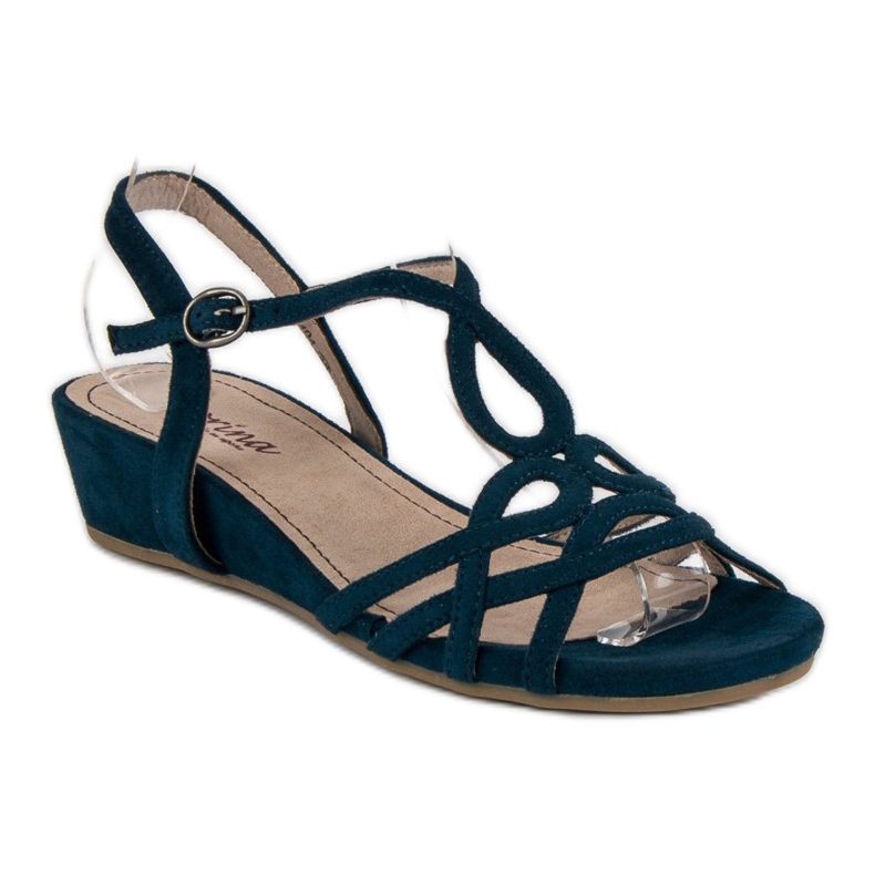 Corina Comodi sandali estivi blu navy 1