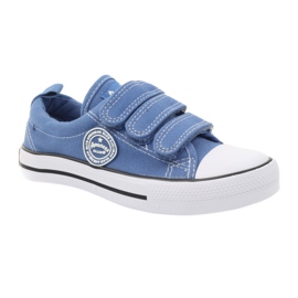 American Club Sneakers blu americane in velcro 1