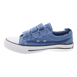 American Club Sneakers blu americane in velcro 2