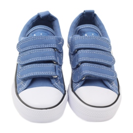 American Club Sneakers blu americane in velcro 3