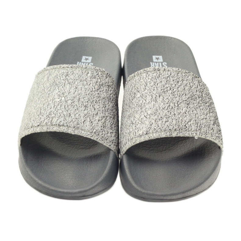 Ciabatte profilate Big Star glitter grigio 3
