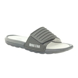 Infradito Big Star con profilo in velcro grigio 1