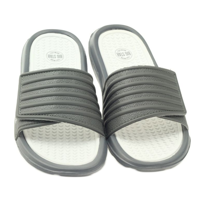 Infradito Big Star con profilo in velcro grigio 3