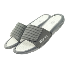Infradito Big Star con profilo in velcro grigio 4