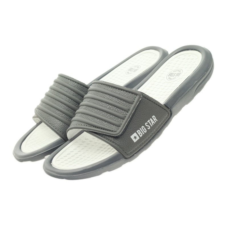 Infradito Big Star con profilo in velcro grigio 4