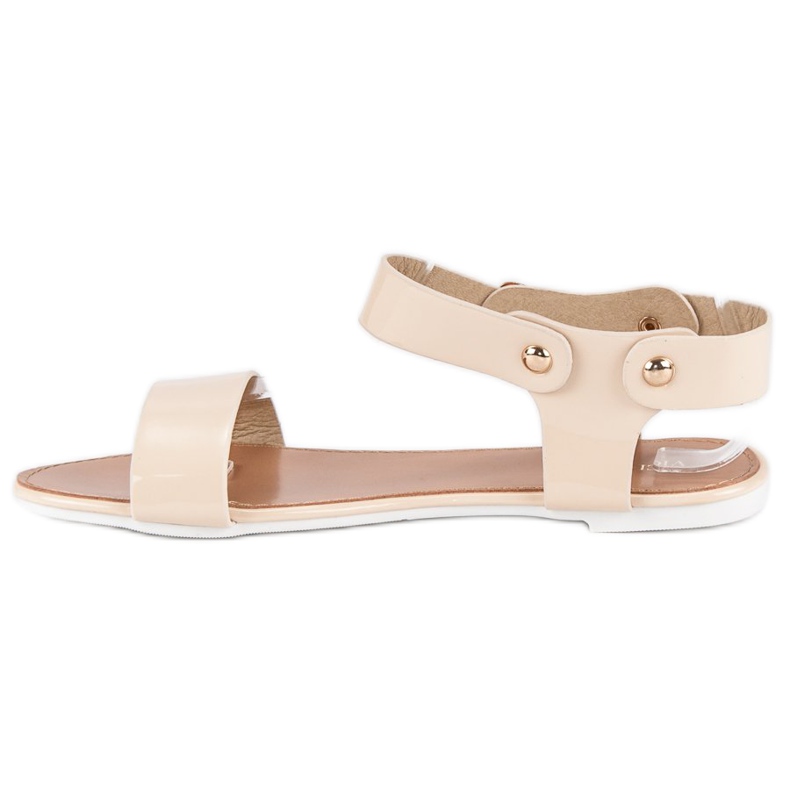 Vices Morse per sandali piatti beige 1
