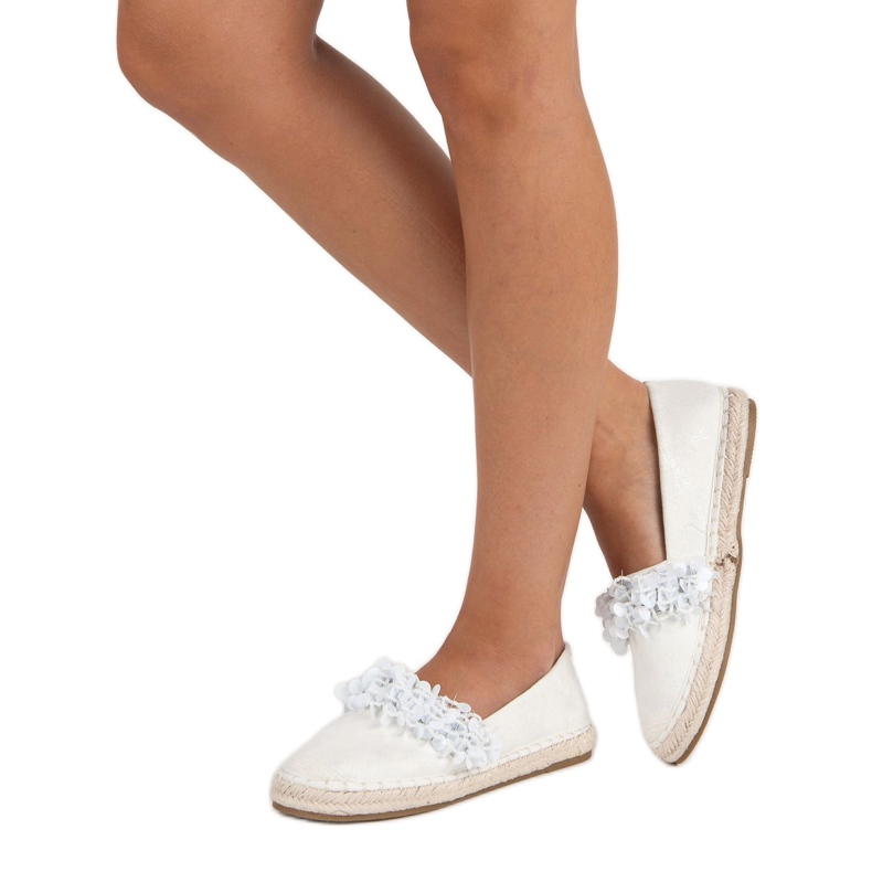 VICES Espadrillas in camoscio bianca 2