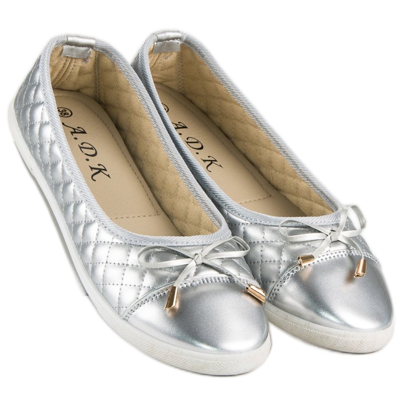 Ballerine trapuntate grigio 2