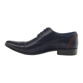 Veni vici Scarpe in pelle formale, blu navy maschile 149 2