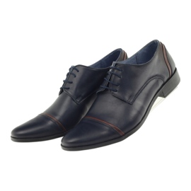 Veni vici Scarpe in pelle formale, blu navy maschile 149 4