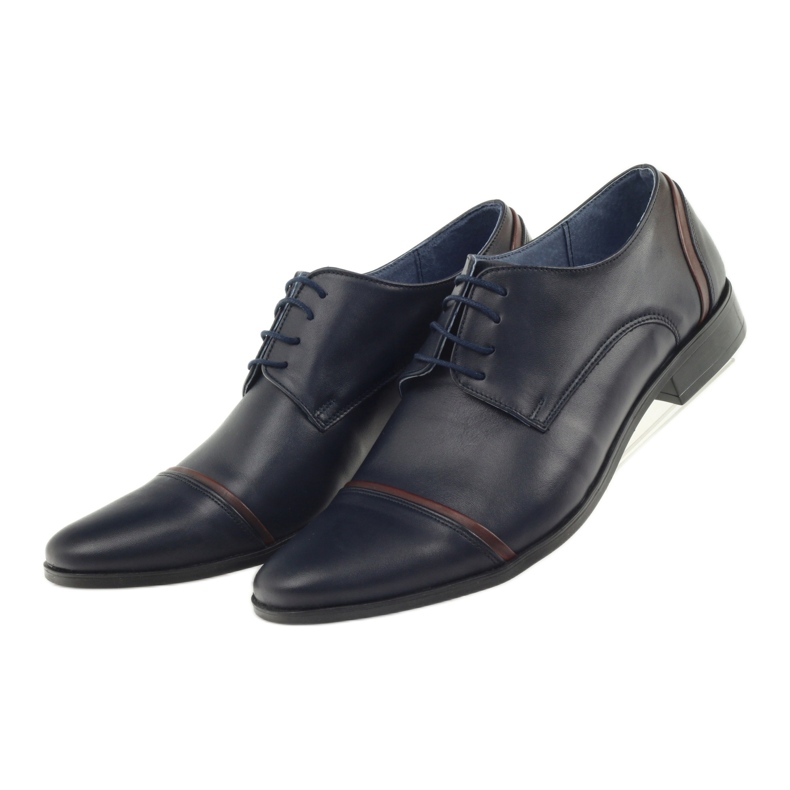 Veni vici Scarpe in pelle formale, blu navy maschile 149 4
